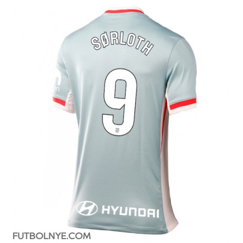 Camiseta Atletico Madrid Alexander Sorloth #9 Visitante Equipación para mujer 2024-25 manga corta